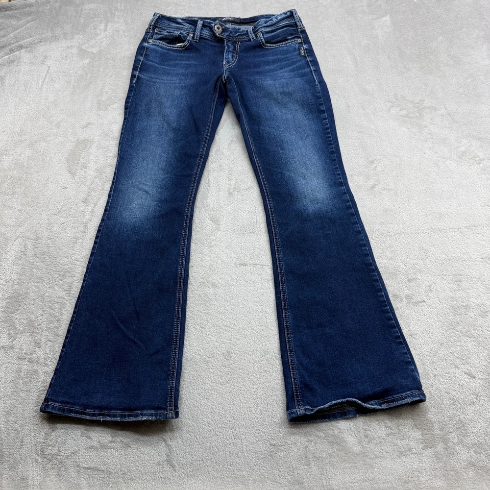 Silver Jeans Tuesday Bootcut Women's 30x31 Dark Wash‎ Low Rise Y2K Western Denim